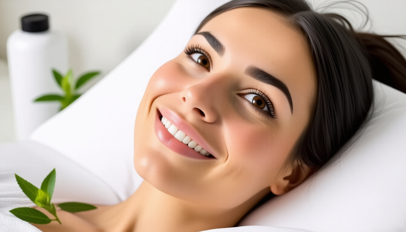 A clean dental-wellness scene with a healthy smile and natural oral-c… for best pillow for combination sleepers